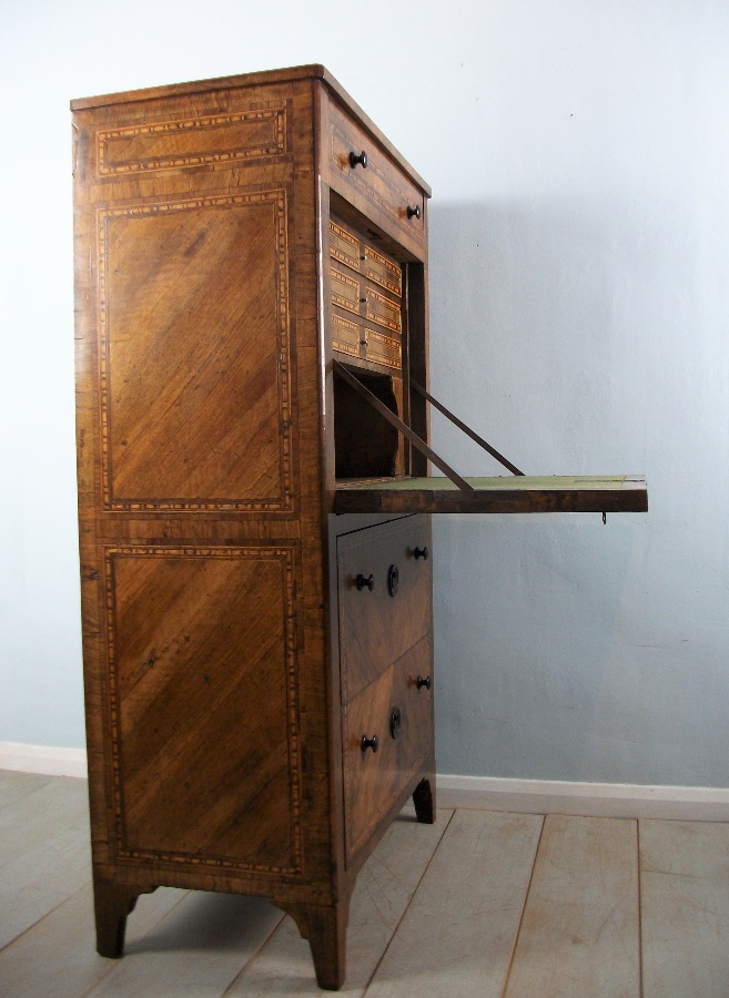 Marquetry Secretaire Abattant